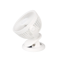Nouveau design, angle d'inclinaison réglable, ventilateur de table rechargeable 2 en 1 à clipser sur le bureau pour la maison avec cordon USB