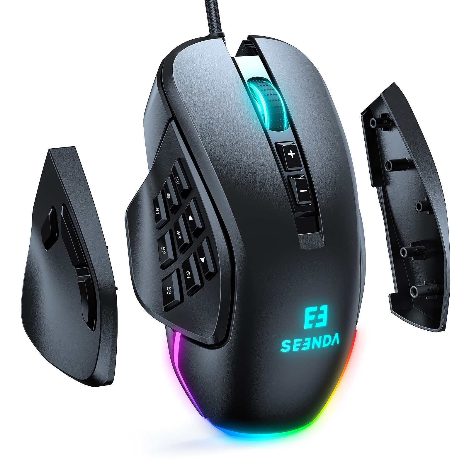 Игровая мышь компьютерная RGB игровая мышь с 10000 точек/дюйм ПК Клавиатура эргономичная мышь для геймеров