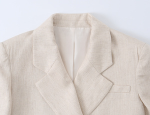 TAOP&ZA 2026夏季女式短袖领子拼接下摆短袖西装外套 2783733 2708733 - Product Image 3