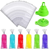 Logo personnalisable Sac en plastique PE de qualité alimentaire Emballage jetable Sac à glace à bouche plate congelé