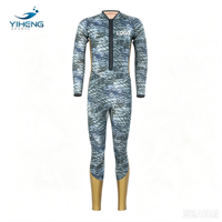 Combinaison de plongée en néoprène respirante et imperméable pour homme avec fermeture éclair sur la poitrine, logo personnalisé, 4,0 mm, pour la plongée et le surf