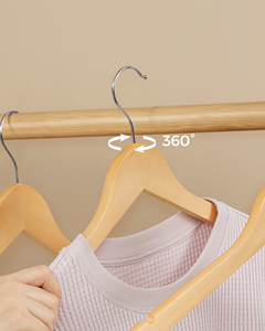 <span class=keywords><strong>SONGMICS</strong></span> – cintres en bois pour exposition de vêtements, porte-manteau antidérapant, cintres en bois, 20 pièces - Product Image 5