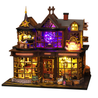 Kit de bricolage maison miniature Magic House en gros, kit de maison miniature DIY, maison de poupée miniature avec éclairage LED décoratif