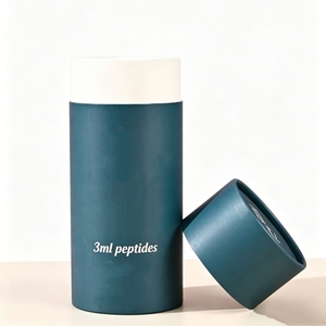 Custom Round Luxury Paper Cylinder <b>Gift</b> <b>Box</b> <b>White</b> Kraft Tube Packaging For Cosmetic Jar Perfume And Essential Oil Small Bottle - Product Image 6