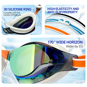 <span class=keywords><strong>Gafas</strong></span> <span class=keywords><strong>de</strong></span> Natación <span class=keywords><strong>de</strong></span> Competición Profesionales sin Marco, <span class=keywords><strong>con</strong></span> Puente Nasal Ajustable, Anti-fugas, Protección para Adultos, <span class=keywords><strong>Gafas</strong></span> <span class=keywords><strong>de</strong></span> Buceo - Product Image 4