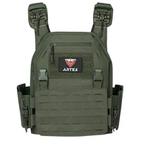 Gilet tactique Artex à dégagement rapide pour entraînement extérieur, protection corporelle Molle Camo, porte-plaques de combat