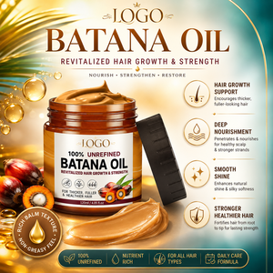 บาล์มน้ำมันบาตานาบริสุทธิ์ 100% ขายส่ง ผสมน้ำมันทีทรี ช่วยลดผมชี้ฟู บำรุงเส้นผมให้ชุ่มชื้น ดูสุขภาพดีขึ้น - Product Image 6