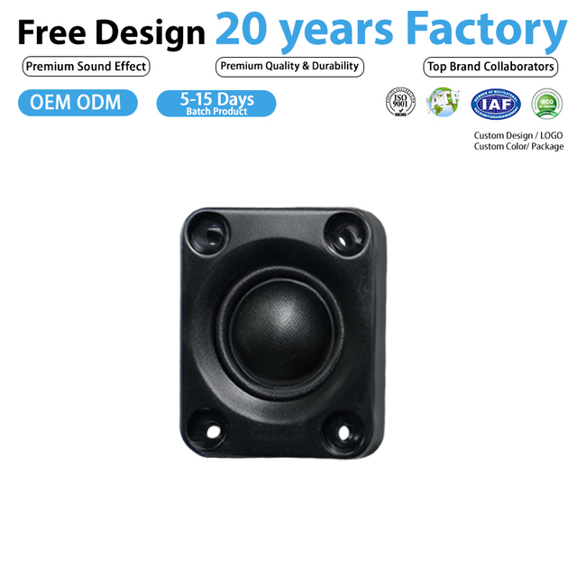 1.5 Inch 6 Ohm 10W Consumer Tweeter Speaker for Smart Speaker & BT Speaker
