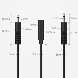<span class=keywords><strong>สาย</strong></span>สัญญาณเสียงแบบโมโน <span class=keywords><strong>AUX</strong></span> ขนาด <span class=keywords><strong>2.5</strong></span>/3.5 มม. แบบปรับแต่งได้ รุ่น 3/รุ่น 4 หัวต่อแบบตัวผู้/ตัวเมีย 3 แกน/4 แกน - Product Image 5