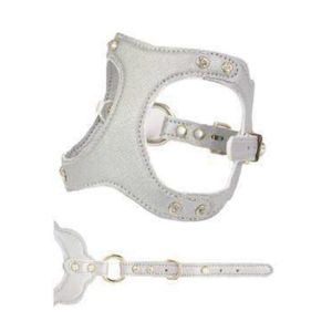 Arnés de cuero vegano cómodo para perros, transpirable y acolchado, con tira reflectante para mayor seguridad, tamaño personalizado. - Product Image 1