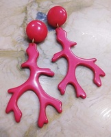 Boucles d'oreilles pendantes géométriques en résine de haute qualité, fabriquées à la main en Inde, design tendance, bijoux de mode écologiques Z F Craft