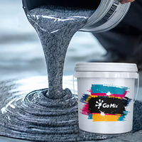 Revêtement de sol en époxy de luxe Waygo, système de revêtement de sol en résine de sable coloré, effet marbre, peinture de sol en époxy auto-nivelante
