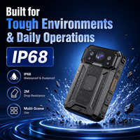 Caméra corporelle 5G avec fonction de conversation vidéo bidirectionnelle, diffusion en direct, suivi GPS, intégration de plateforme, enregistrement 4K max 8MP