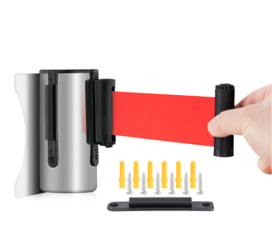 Stainless Steel Queue Stand Retractable <b>Belt</b> Barrier Stanchion for Crowd Management - Product Image 5