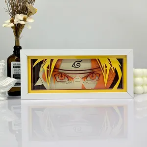 69 styes Nami Zoro Atacado Levou Caixa De Luz Anime 3d Papel Escultura Lâmpada RGB mudar cor Goku Levou Caixa De Luz Ao Ar Livre Presente De Luxo