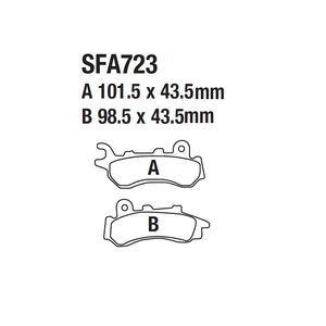 Plaquettes de frein avant arrière pour <span class=keywords><strong>Honda</strong></span> PCX <span class=keywords><strong>125</strong></span> 150 <span class=keywords><strong>Zoomer</strong></span> 110 SFA723 - Product Image 5