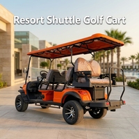 Fabricante Chino Tarion, Carro de Golf Eléctrico de 6 Pasajeros con Motor de 4KW, Velocidad Máxima de 35KM/H, Alcance de 90km, Certificado CE para Uso Global
