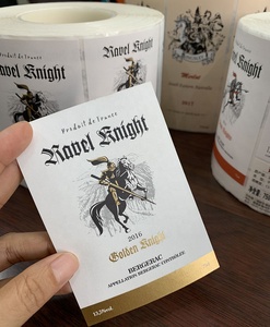 Etiquetas de <span class=keywords><strong>Vino</strong></span> Personalizadas de Vinilo Autoadhesivo Holográfico, Papel Texturizado, Estampado en Relieve, para Botellas de Vidrio - Product Image 6
