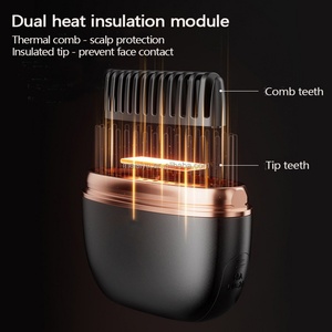 Portable Hotels & Household <b>Battery</b>-Operated Straightener Comb Men's Resistant Nylon Dryer with Heat Hot Air Blow for Salons - Product Image 2