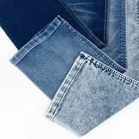Fake Knit Denim Fabric for Jeans, 75% Cotton, 23% Polyester