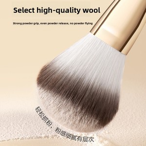 Juego de 10 <span class=keywords><strong>Brochas</strong></span> de Maquillaje con Cerdas de Fibra Sintética Suave, <span class=keywords><strong>Brochas</strong></span> Cosméticas para Rostro y Ojos, Kit Completo de Alto Brillo para Principiantes - Product Image 5