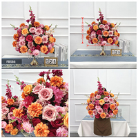 Nouvelle Composition Florale Rose DKB pour Mariage, Boule de Fleurs, Décoration d'Arche pour Vitrine et Salle d'Exposition, Fleur Artificielle