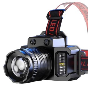 Lampe frontale ultra-lumineuse rechargeable par USB, à focalisation réglable, pour l'extérieur - Product Image 1