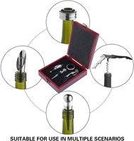 Ensemble d'ouvre-bouteilles à vin rouge, boîte en bois, outils de cuisine, tire-bouchon, ouvre-bouteilles, élévateur de bouteilles de vin, emballages de luxe