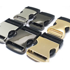 Hebillas de metal plateado personalizables, juego de herrajes de plástico de 38mm y 50mm para collares de perro, piezas y accesorios especiales para bolsas, logotipo personalizado - Product Image 3