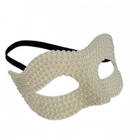 Masque en perles de style vénitien pour le carnaval, Halloween, les soirées costumées et les bals