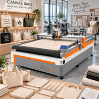 Machine de découpe de tissu CNC à alimentation automatique pour la fabrication de sacs en toile, la découpe de patrons de vêtements et le traitement textile
