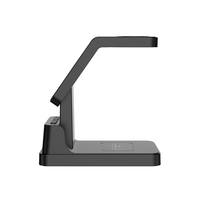 4-in-1 snellaadstation met wekker en 15W magnetische draadloze oplaadstandaard
