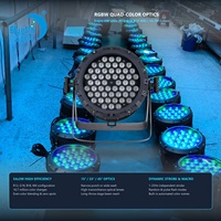 Projecteur LED Bluemoon 200W IP65 Par 54 LED RGBW avec fonction macro intégrée DMX512 pour discothèques, théâtres, locations, fêtes et bars