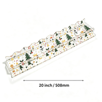 Supports de Mahjong en Acrylique Thème Noël, 20 pouces, en Forme de U Ondulée, pour Jeu de Mahjong Américain NMJL