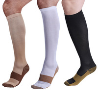 Vente en gros de chaussettes de compression infusées de cuivre pour varices