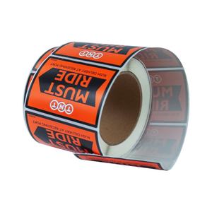 Etiquetas de Advertencia Fluorescentes Personalizadas en Rollo de Papel para Embalaje OEM - Product Image 4