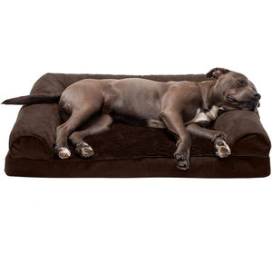 Sofá de felpa transpirable a prueba de agua, cama ortopédica para gato y perro, tela Oxford, refuerzo para mascotas, diván en forma de L - Product Image 6