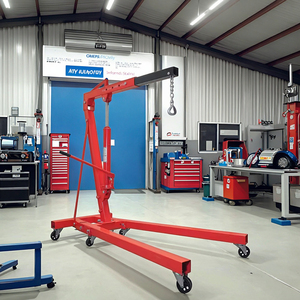 2 Ton Foldable Hydraulic <strong>Engine</strong> <strong>Crane</strong> Mobile Shop <strong>Crane</strong> with Wheels for Car <strong>Engine</strong> Repair - Product Image 2