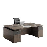 Bureau et chaise d'ordinateur commerciaux modernes en bois pour usage professionnel