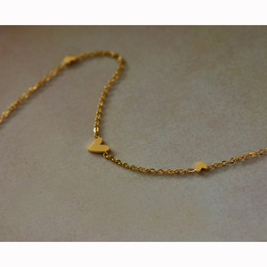 สร้อยข้อมือรูปหัวใจ สแตนเลสสตีลเคลือบทอง 18K PVD |   สร้อยข้อมือรูปหัวใจสีทองสำหรับผู้หญิง |   เครื่องประดับแฟชั่น - Product Image 3
