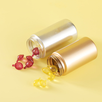 Bouteilles en verre de 150 ml pour emballage de vitamines en gélules de soins personnels, 60 pièces, avec revêtement doré, bocaux alimentaires à parois droites avec couvercle à vis