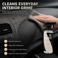 Limpiador de Interiores de Automóviles 500ml, Spray de Limpieza para el Interior del Vehículo, para el Tablero, Paneles de Puertas, Consola Central y Molduras Interiores