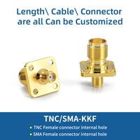 Adaptador TNC a Conector Coaxial Roscado, Conversor de Señal RF de 50 Ohmios para Antena GPS, Compatible con Personalización OEM y ODM