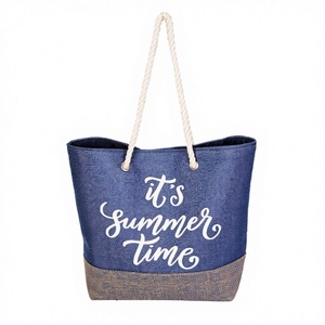 Wholesale Female Summer <b>Beach</b> Bag <b>Canvas</b> Material High-Capacity Fashion Shoulder Bag Travel Shopping - Product Image 2