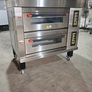 صينية خبز صناعية تجارية كبيرة 3 سطح 9 نماذج مختلفة لفرن البيتزا والشواء خبز كهربائي ، - Product Image 5