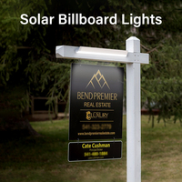 Panneau d'affichage LED solaire double face ESHINE, étanche IP65, pour jardin et signalisation immobilière