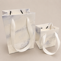Sac en papier kraft personnalisé avec logo imprimé, design de luxe, faible MOQ, pour emballage cadeau et shopping