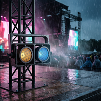 Projecteur matriciel LED étanche IP65 400W DMX512, lumière blanche chaude à CRI élevé 70, pour événements extérieurs, discothèques et équipement DJ