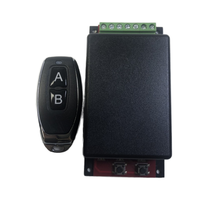 TPD-Transmisor receptor de relé de 4 botones, rango de 433,92 M, abridor de puerta de garaje, 3-4 canales, RF, 100 mHz, DC 12V-24V