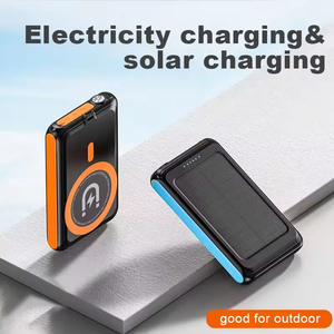 Batería Externa Solar Magnética Mini de 5000mAh, 10W, Carga Rápida Inalámbrica, Doble USB, Micro USB, Resistente al Agua - Product Image 5